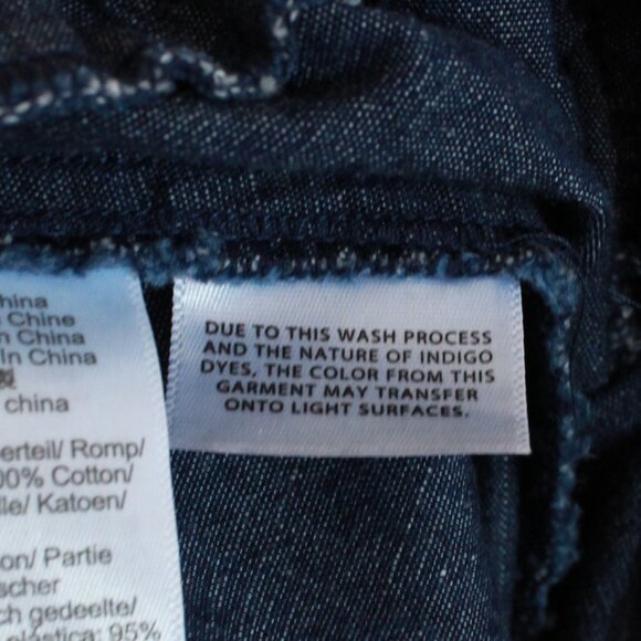 Madewell Smocked-Waist Denim Midi Skirt In Rinse Wash Size Large - Picture 10 of 10